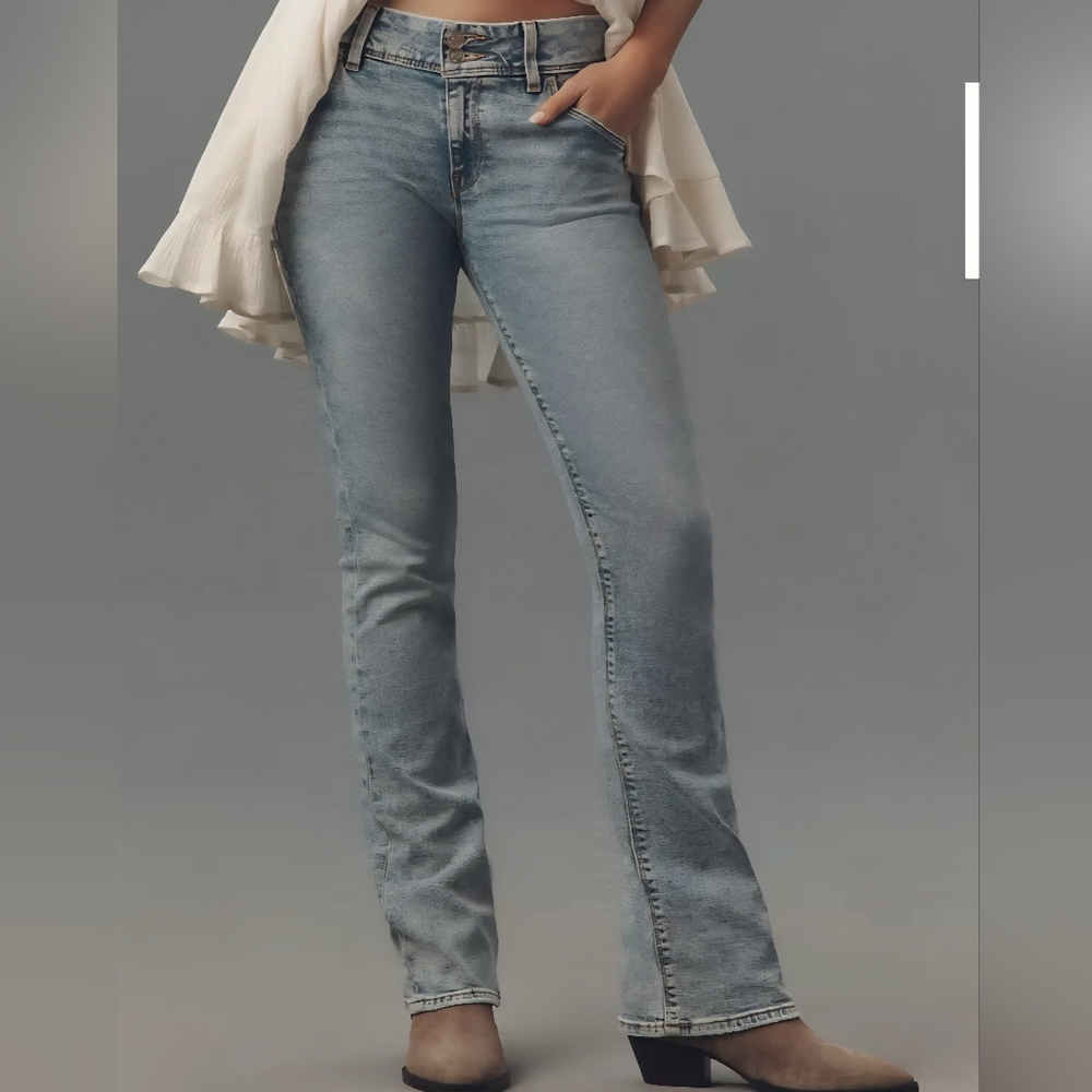 NWT Hudson Jeans Sky Blue Straight Leg Women's Denim 27P (Sold @ Anthropologie)